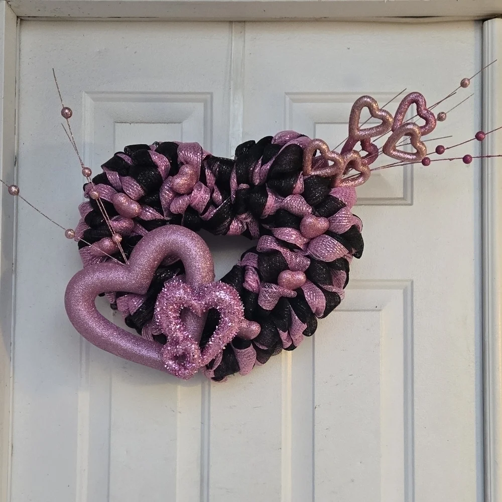 Hand Crafted pink black